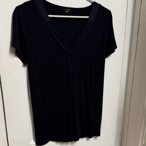 Midnight Black Short Sleeve V-Neck Tee